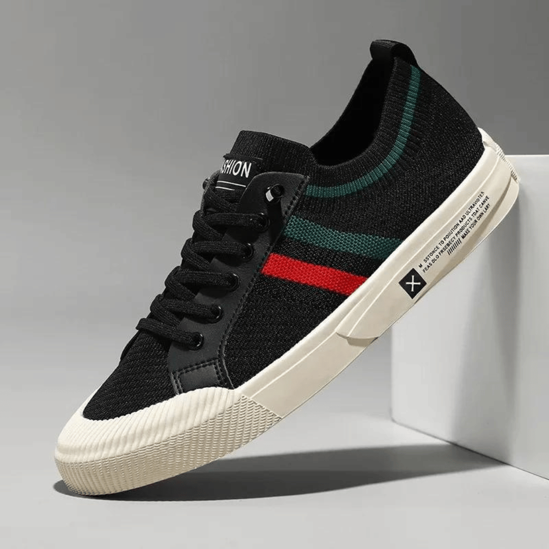 Stilværk™ | Stilfulde Stribede Sneakers