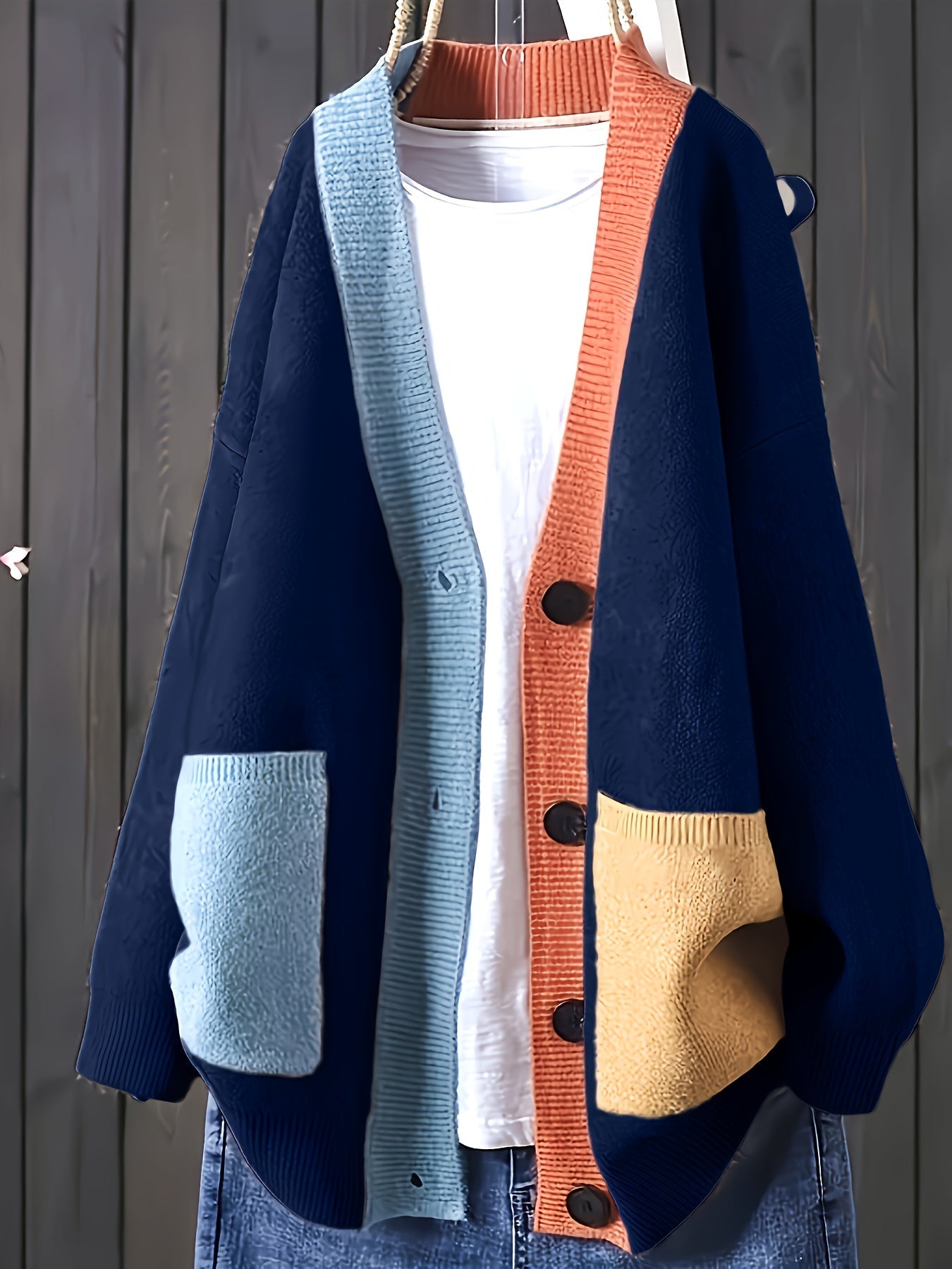 Stilværk™ | Afslappet Farverig Cardigan
