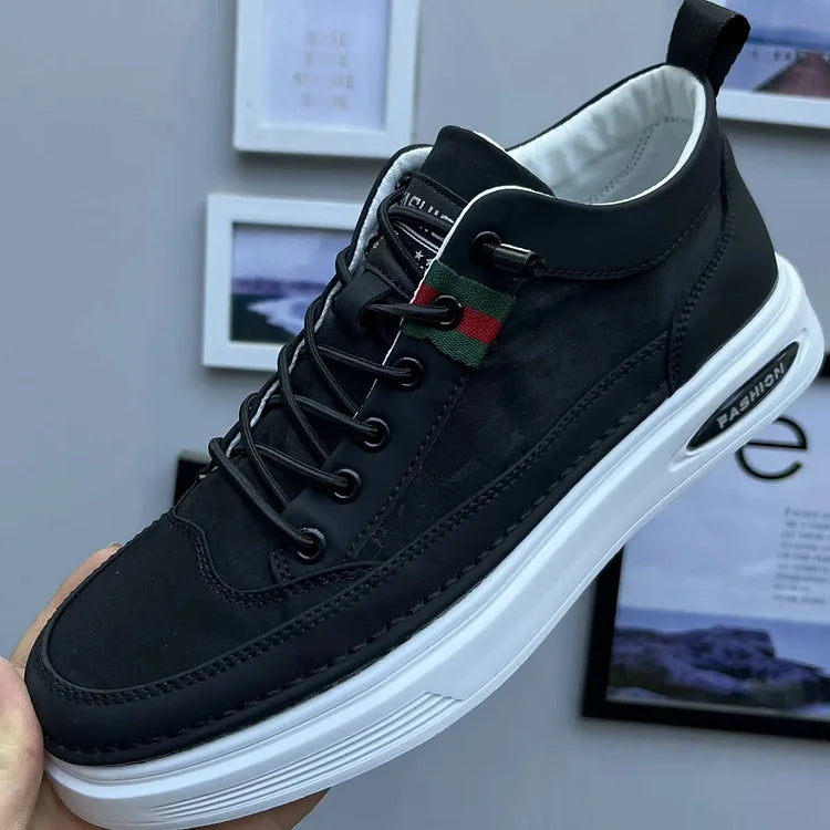 Stilværk™ | Herre Klassiske Sorte Sneakers