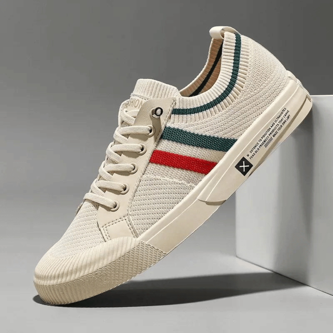 Stilværk™ | Stilfulde Stribede Sneakers