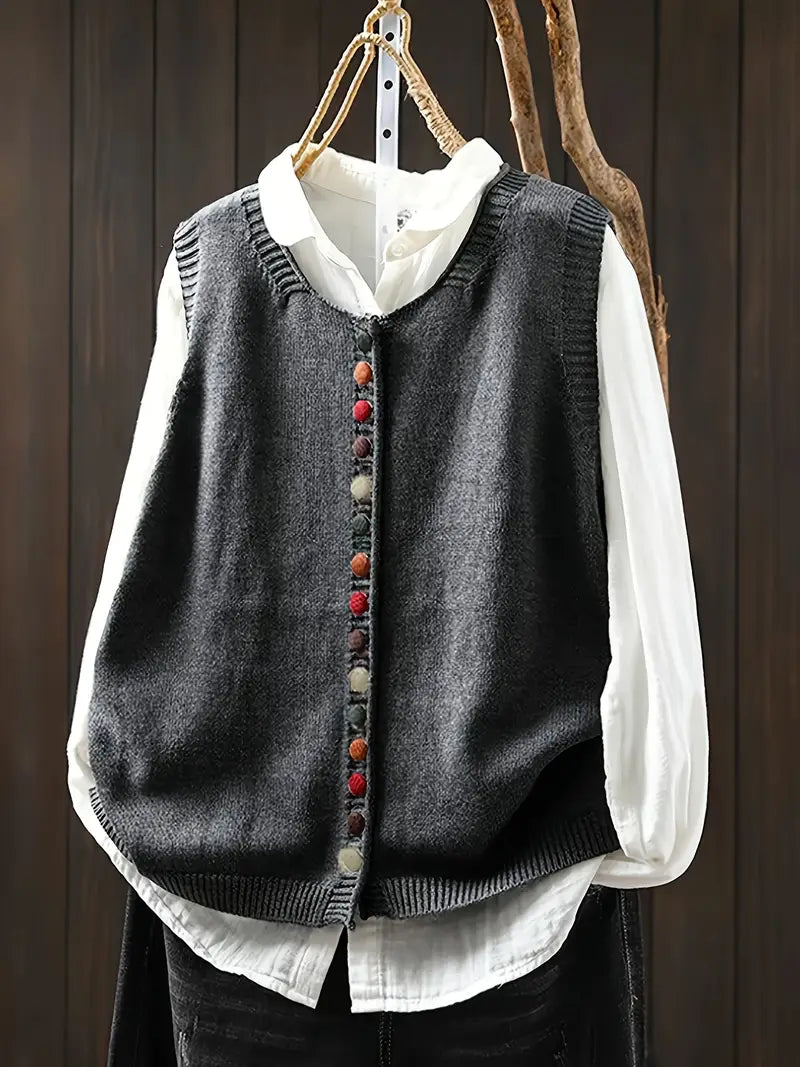 Stilværk™ | Ærmeløs Strikket Vest