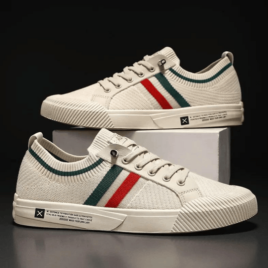 Stilværk™ | Stilfulde Stribede Sneakers