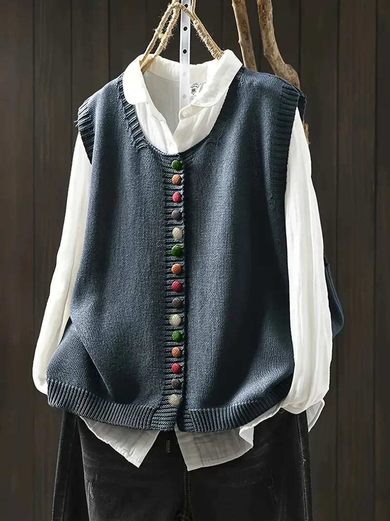 Stilværk™ | Ærmeløs Strikket Vest