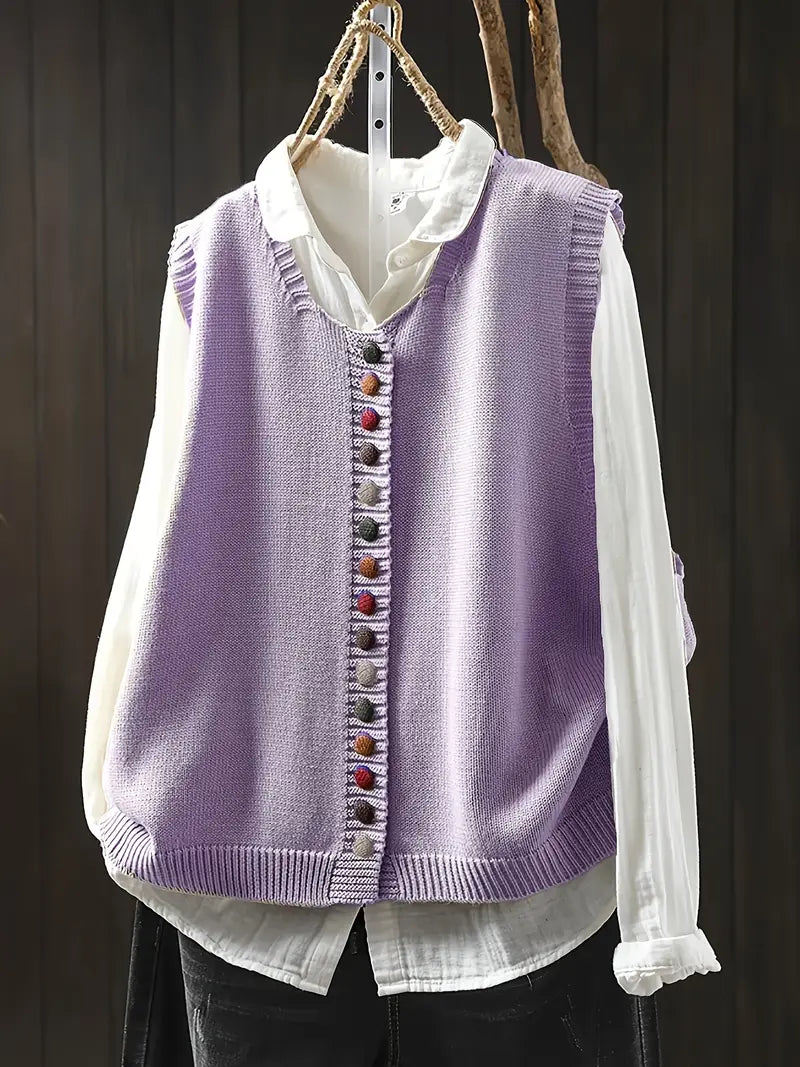 Stilværk™ | Ærmeløs Strikket Vest