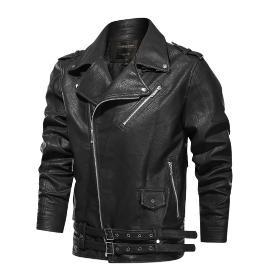 Stilværk™ | Klassisk Biker Læderjakke