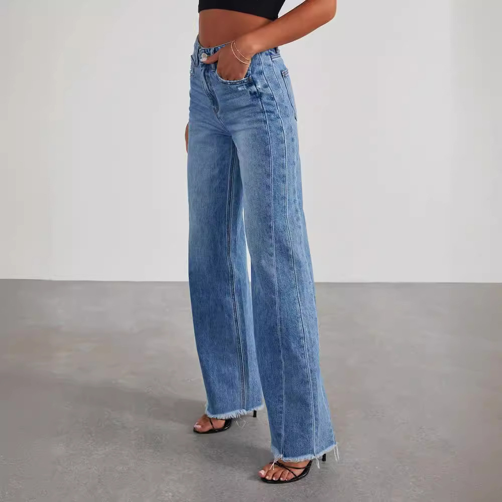 Stilværk™ | Stilfulde denimjeans med brede ben
