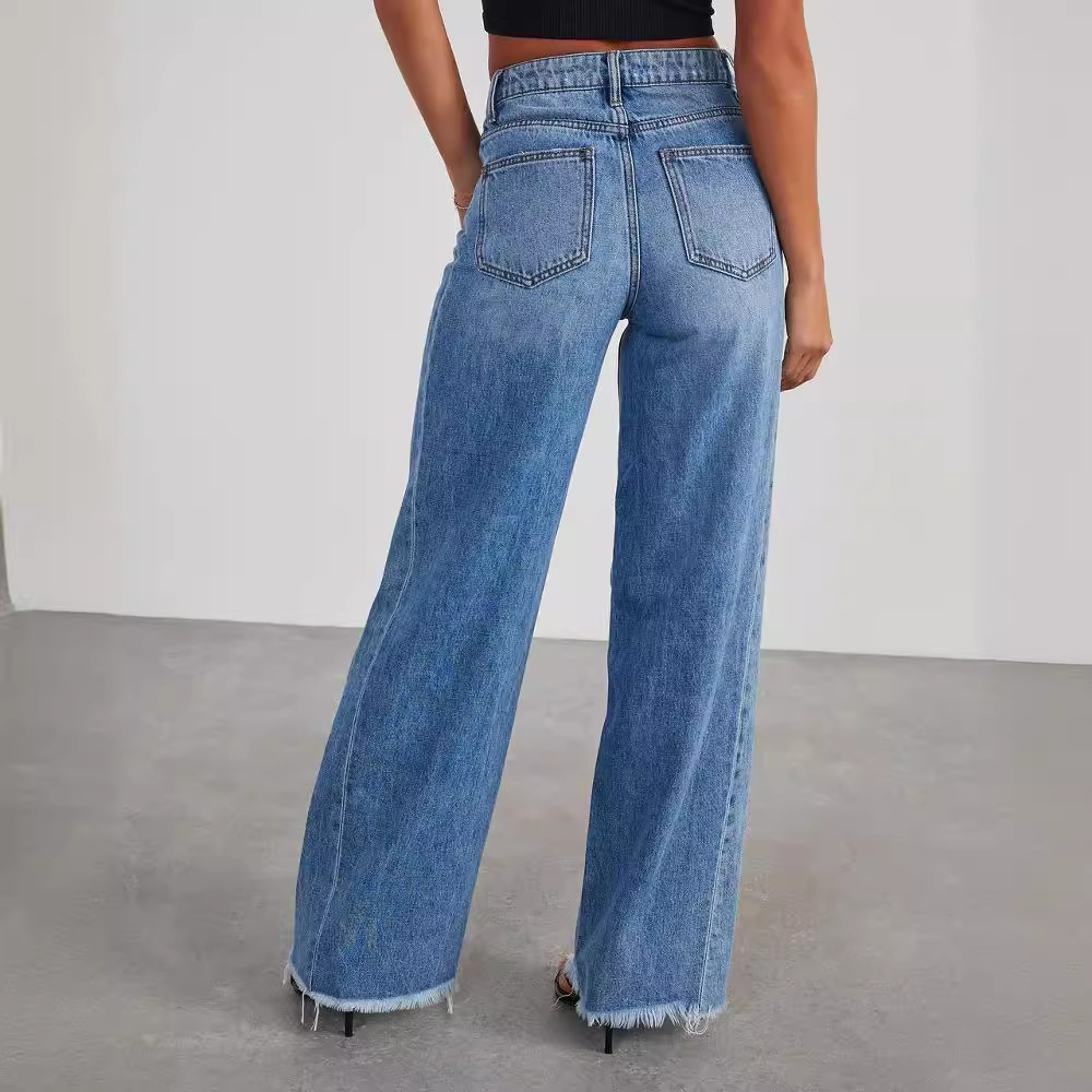 Stilværk™ | Stilfulde denimjeans med brede ben