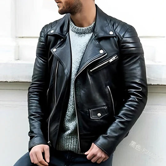 Stilværk™ | Klassisk Biker Læderjakke