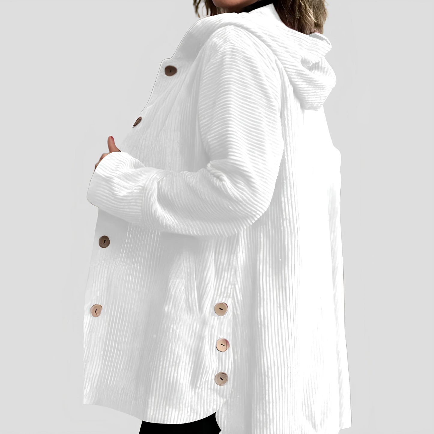 Stilværk™ |  afslappet fløjl hoodie til efteråret