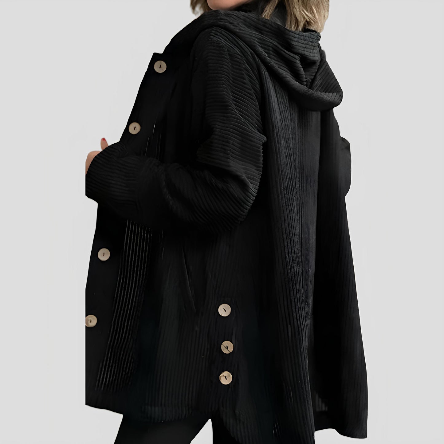 Stilværk™ |  afslappet fløjl hoodie til efteråret