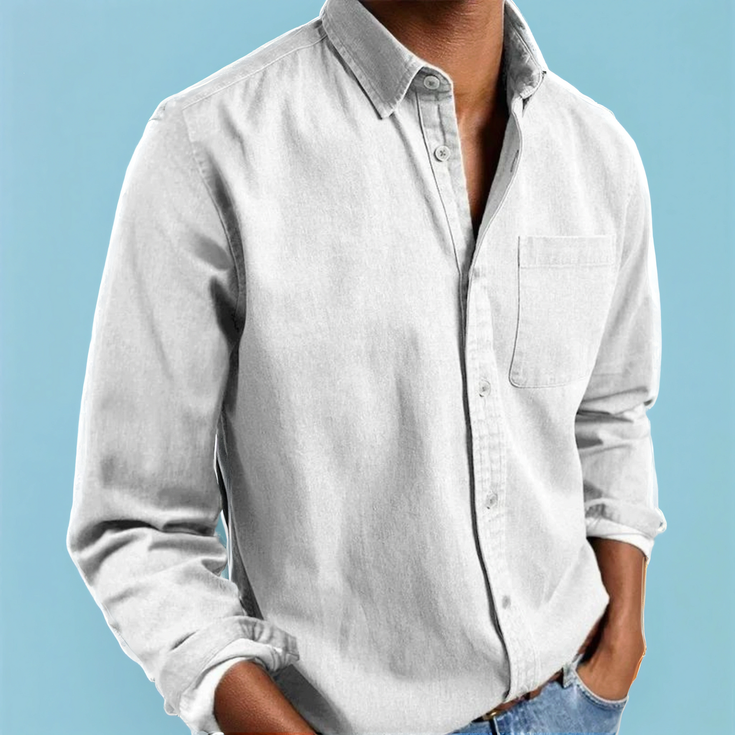 Stilværk™ | Elegant casual herreskjorte i bomuld