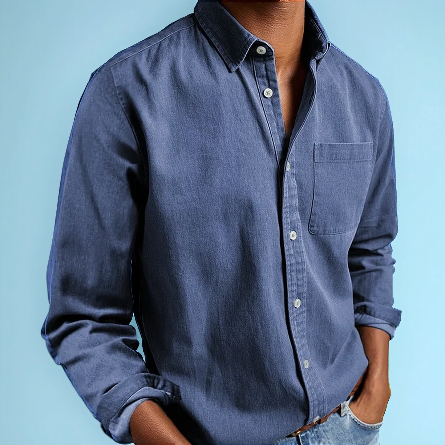 Stilværk™ | Elegant casual herreskjorte i bomuld