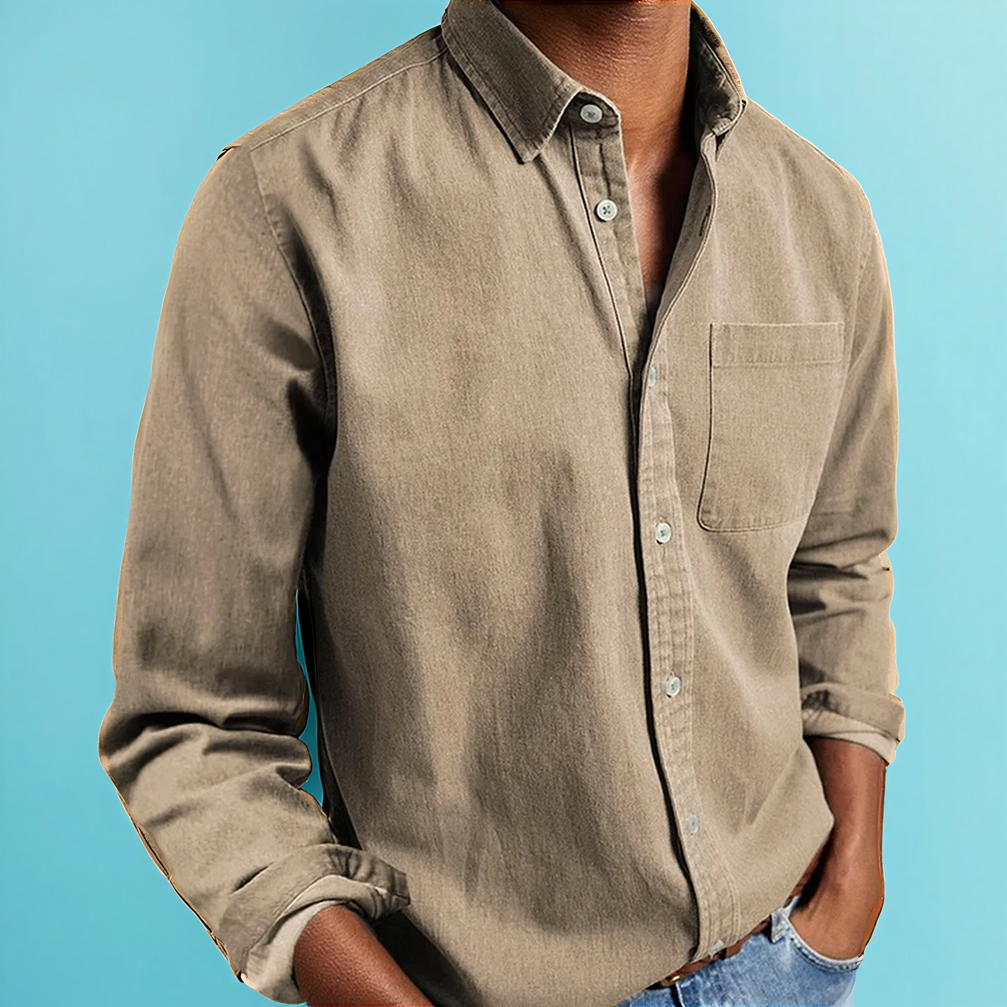 Stilværk™ | Elegant casual herreskjorte i bomuld