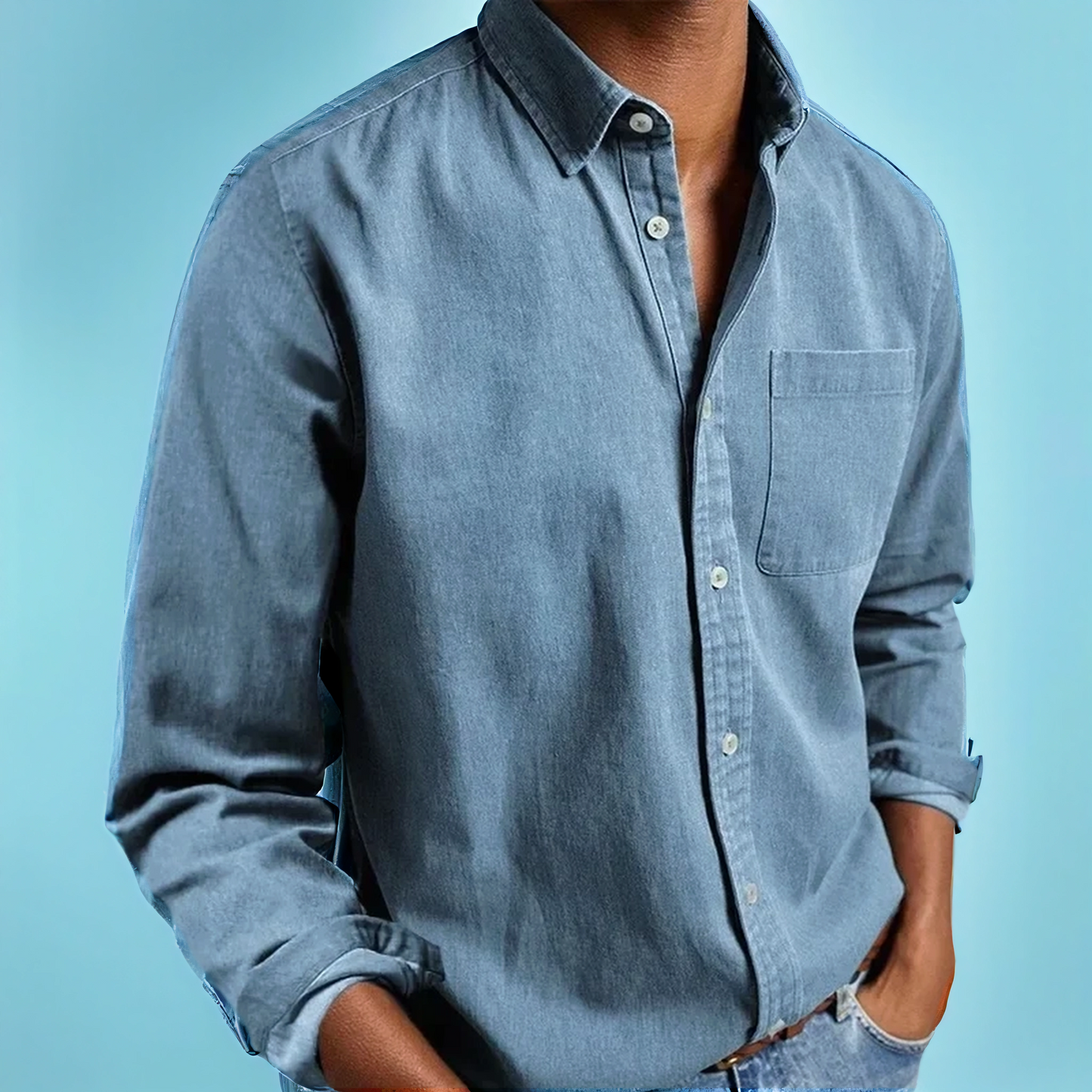 Stilværk™ | Elegant casual herreskjorte i bomuld