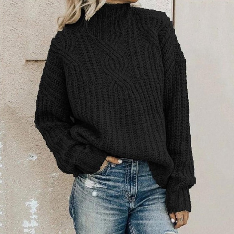 Stilværk™ | Stilfuld Og Behagelig Kabelstrikket Sweater