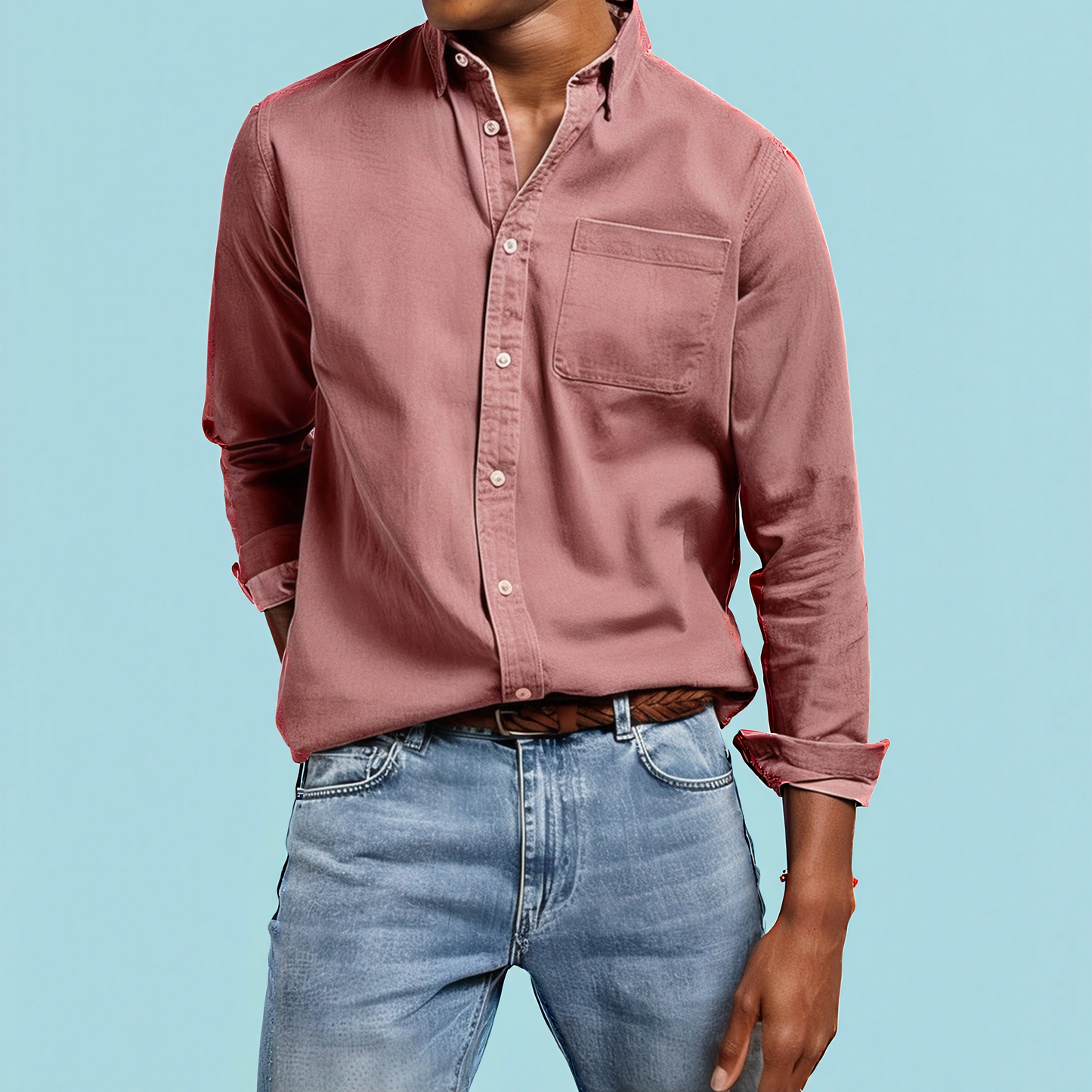 Stilværk™ | Elegant casual herreskjorte i bomuld