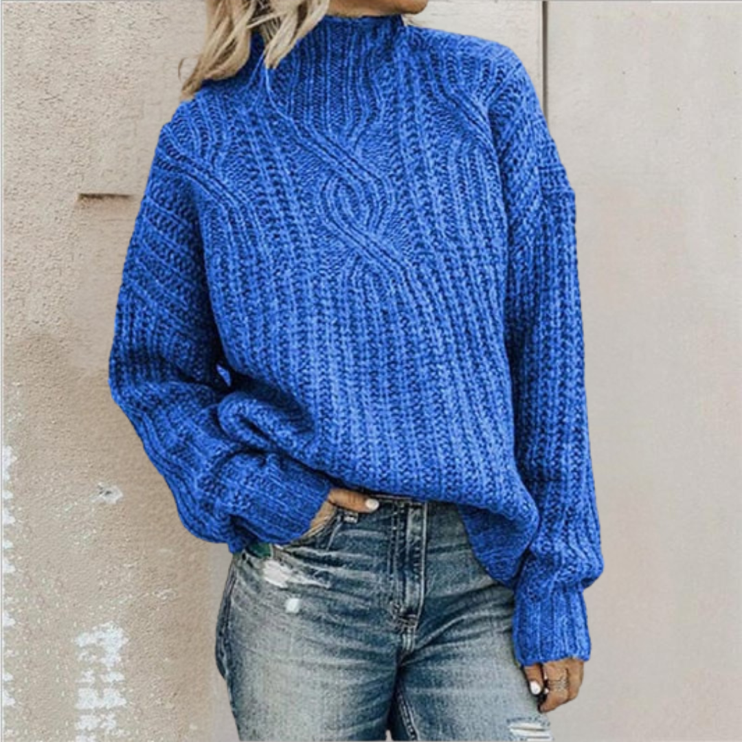 Stilværk™ | Stilfuld Og Behagelig Kabelstrikket Sweater