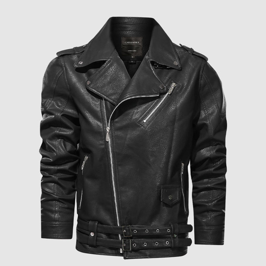 Stilværk™ | Klassisk Biker Læderjakke