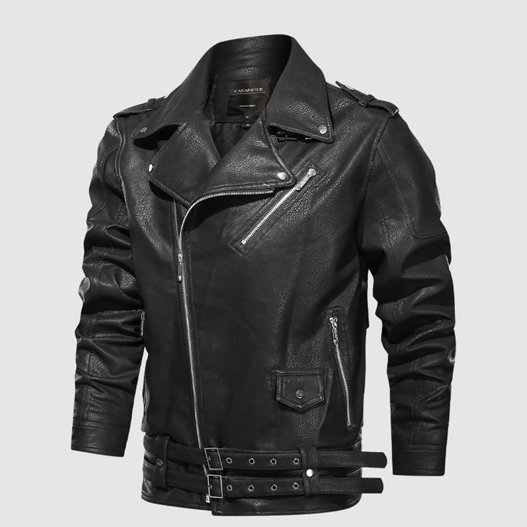 Stilværk™ | Klassisk Biker Læderjakke