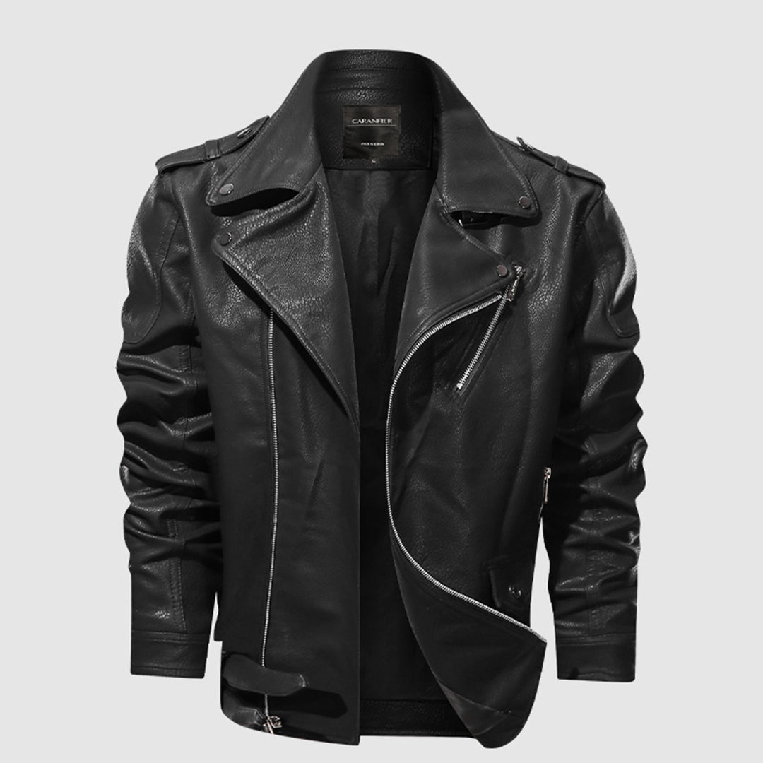 Stilværk™ | Klassisk Biker Læderjakke