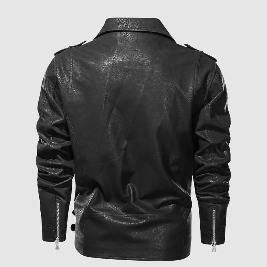 Stilværk™ | Klassisk Biker Læderjakke