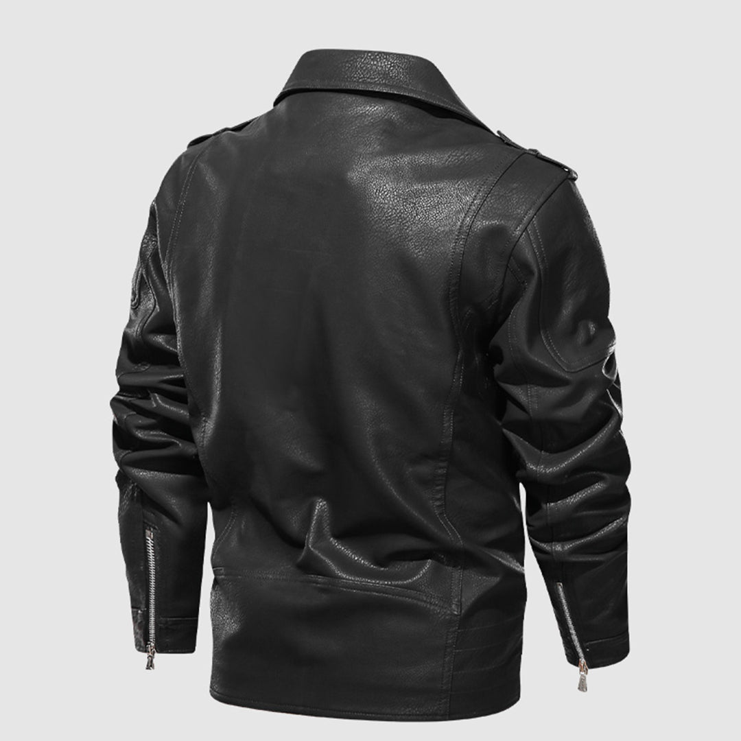 Stilværk™ | Klassisk Biker Læderjakke