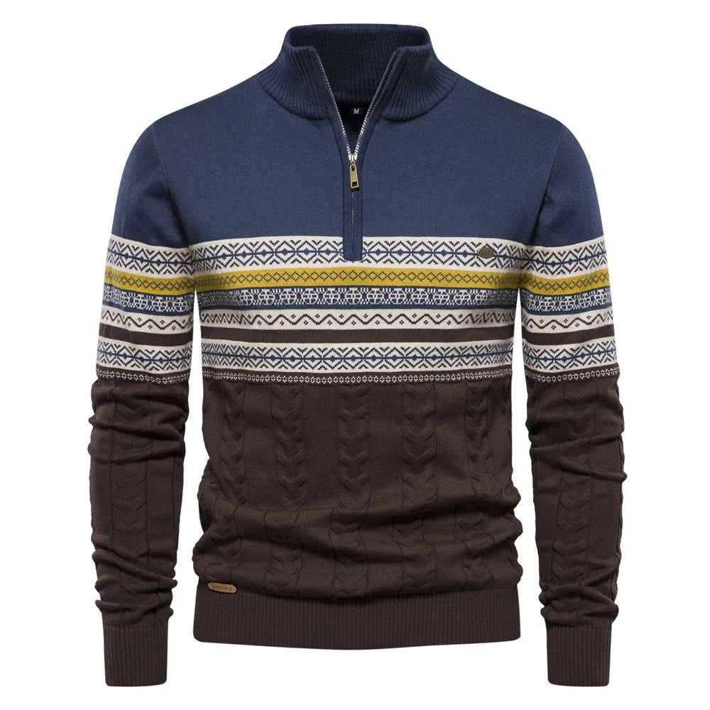 Stilværk™ | Pullover med halv lynlås