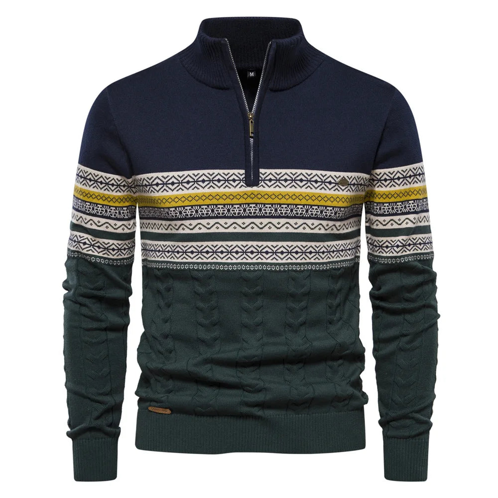 Stilværk™ | Pullover med halv lynlås