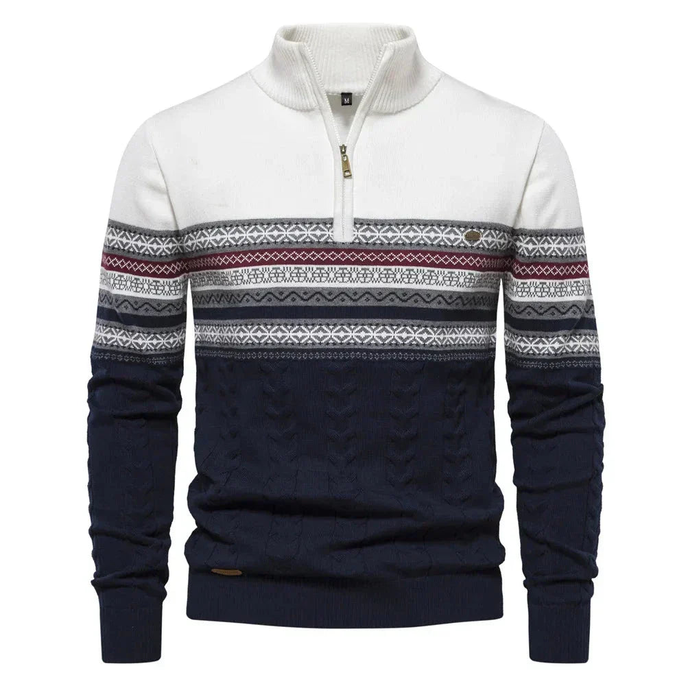 Stilværk™ | Pullover med halv lynlås