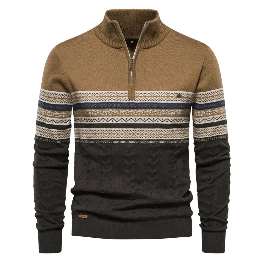 Stilværk™ | Pullover med halv lynlås