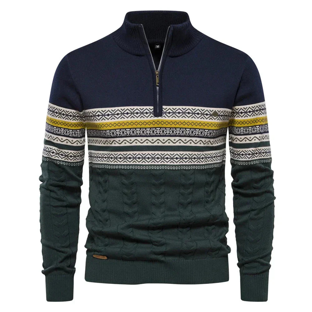 Stilværk™ | Pullover med halv lynlås