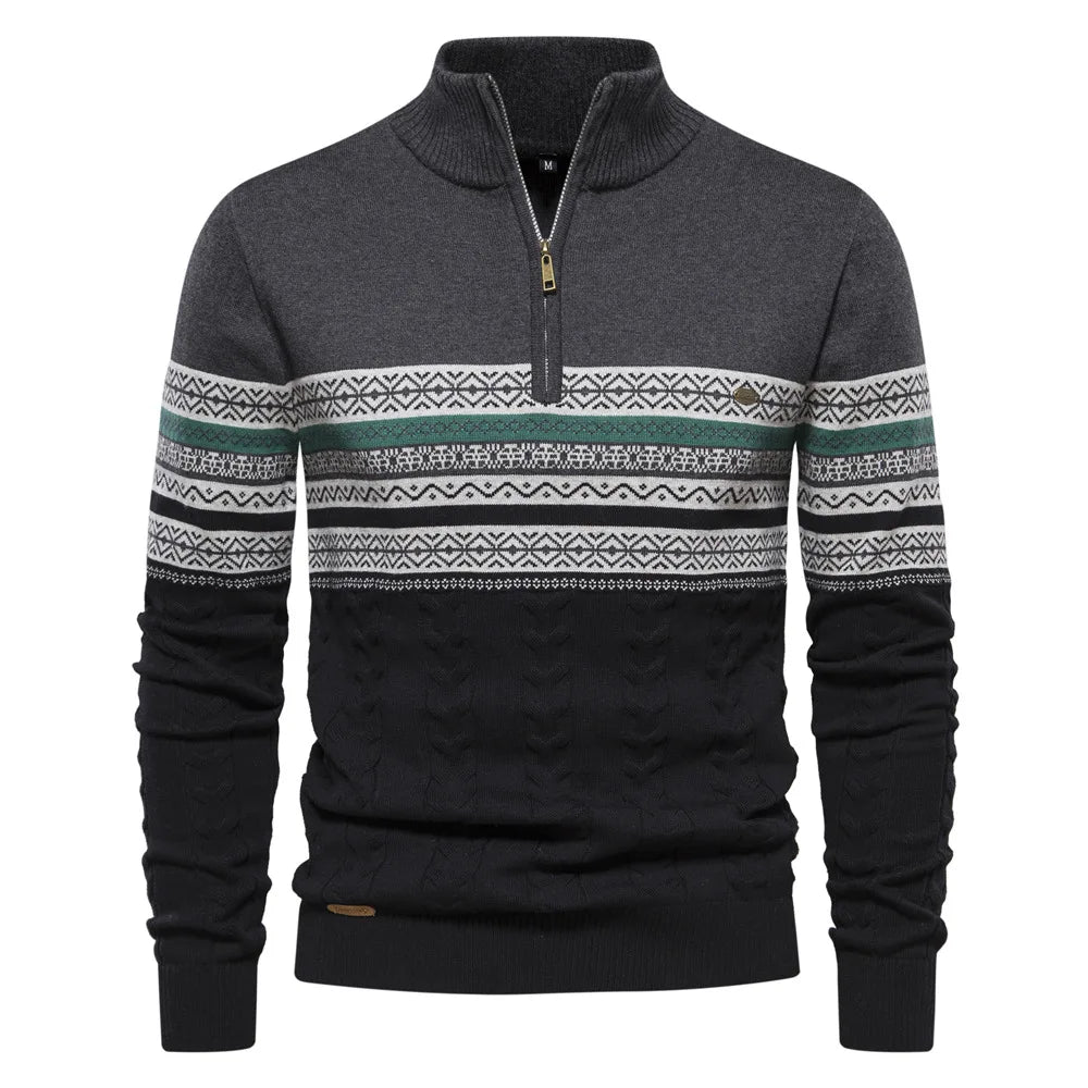 Stilværk™ | Pullover med halv lynlås
