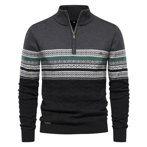 Stilværk™ | Pullover med halv lynlås