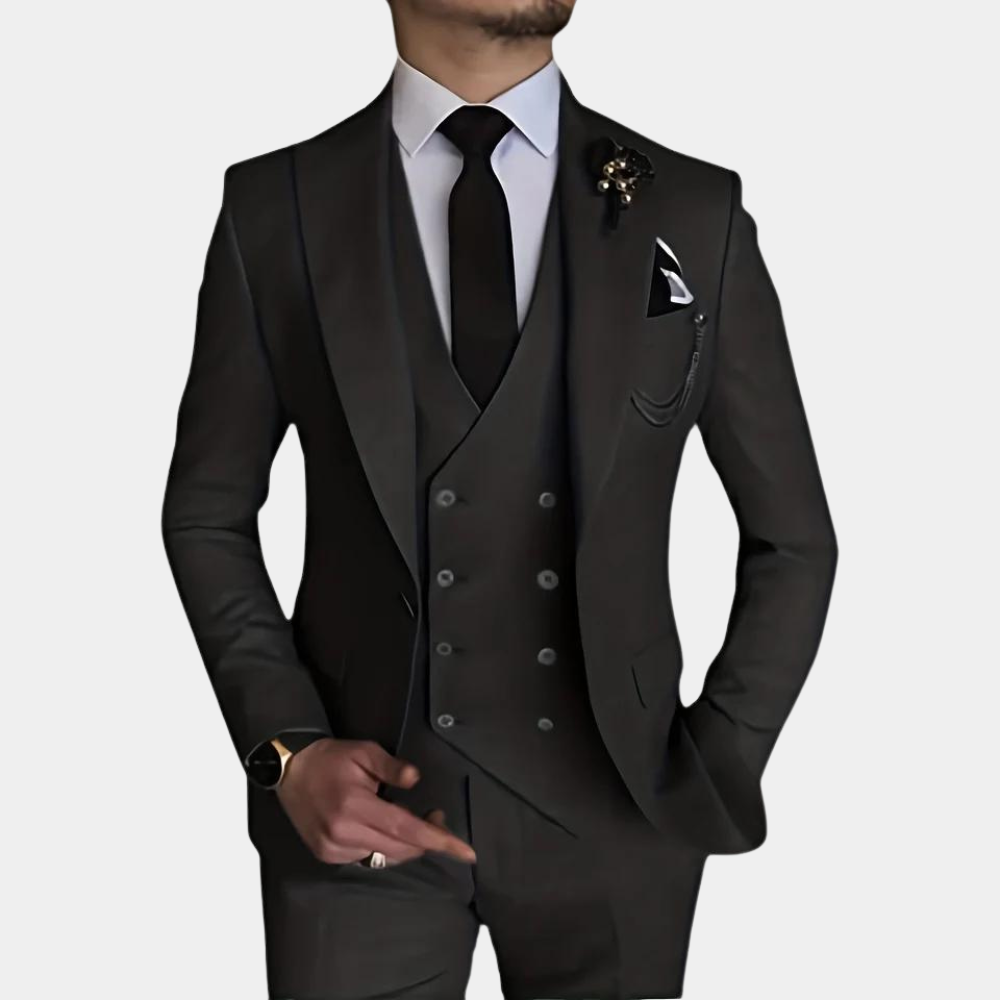 Stilværk™ | Elegant og Moderne Tre-Delt Herresæt