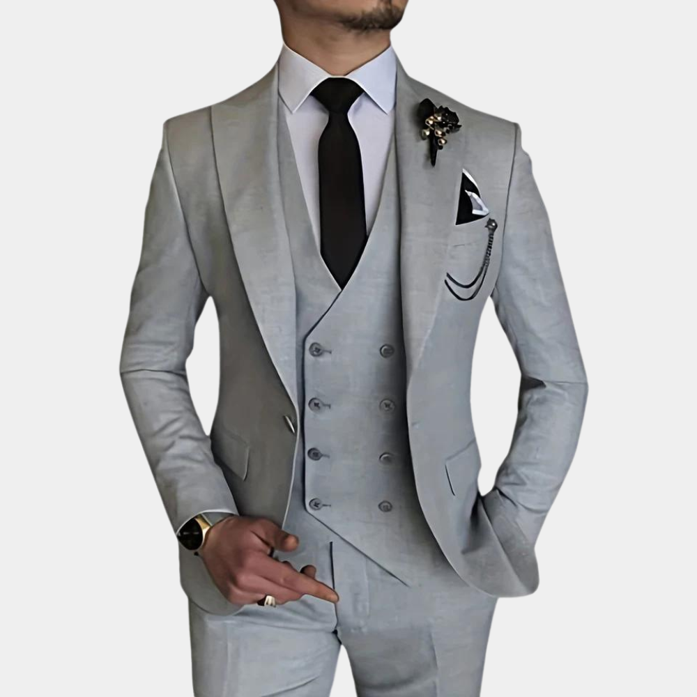 Stilværk™ | Elegant og Moderne Tre-Delt Herresæt