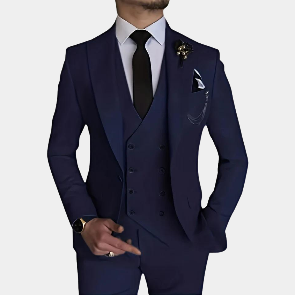 Stilværk™ | Elegant og Moderne Tre-Delt Herresæt