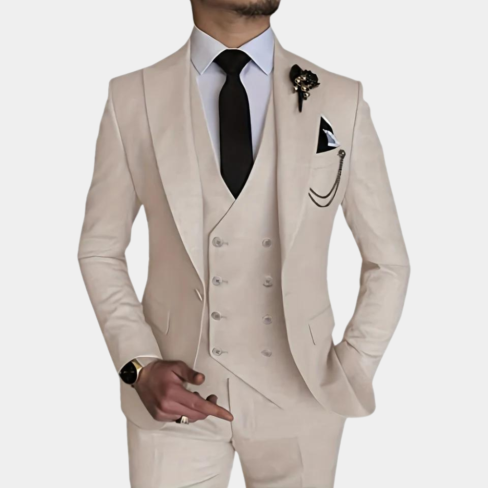 Stilværk™ | Elegant og Moderne Tre-Delt Herresæt