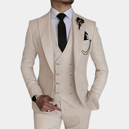 Stilværk™ | Elegant og Moderne Tre-Delt Herresæt