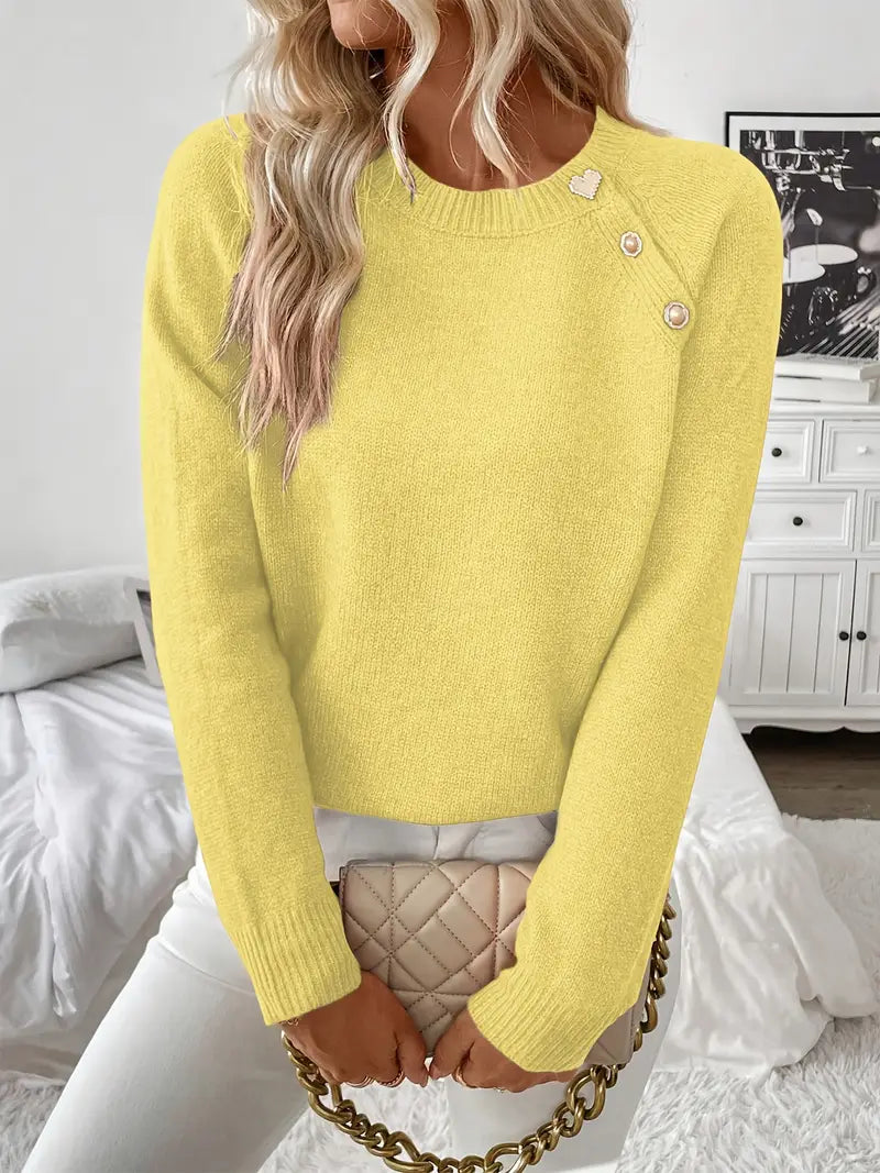 Stilværk™ | Sweater med perleknapper