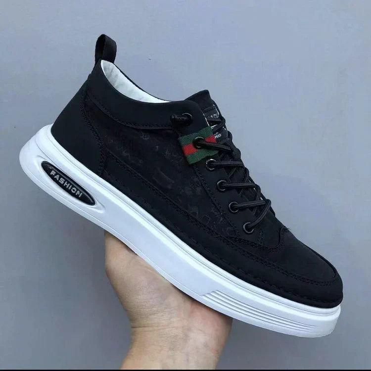 Stilværk™ | Herre Klassiske Sorte Sneakers