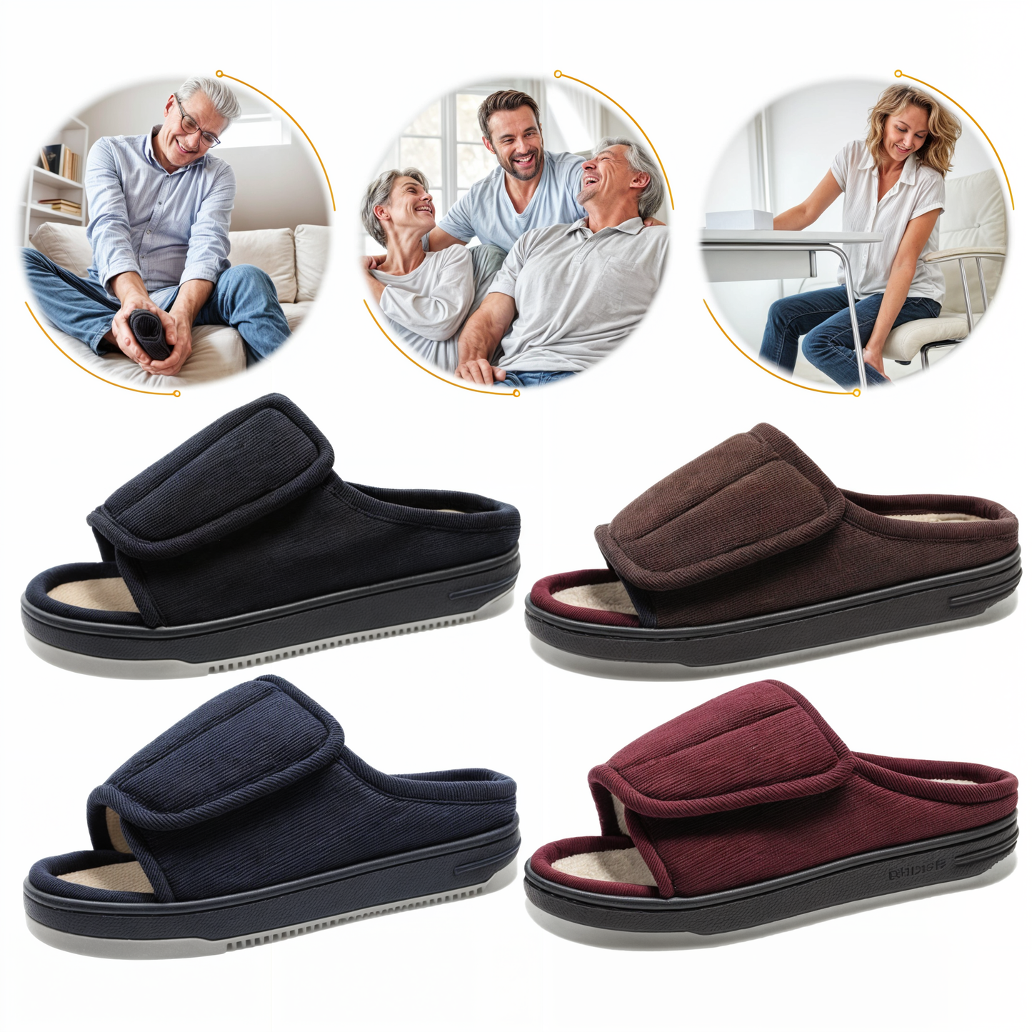 Stilværk™ Comfort Slippers | Den ideelle løsning til ømme fødder – til både mænd og kvinder!