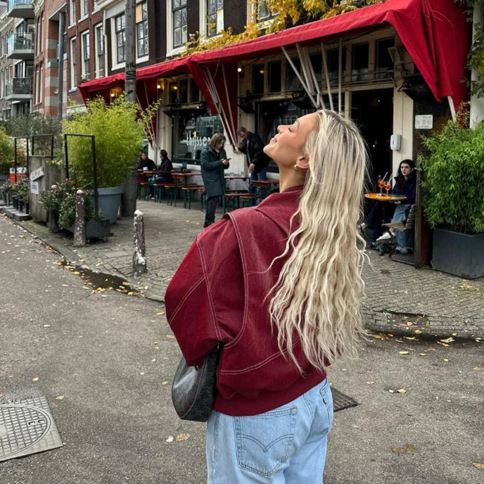 Stilværk™ | Oversized Læderjakke