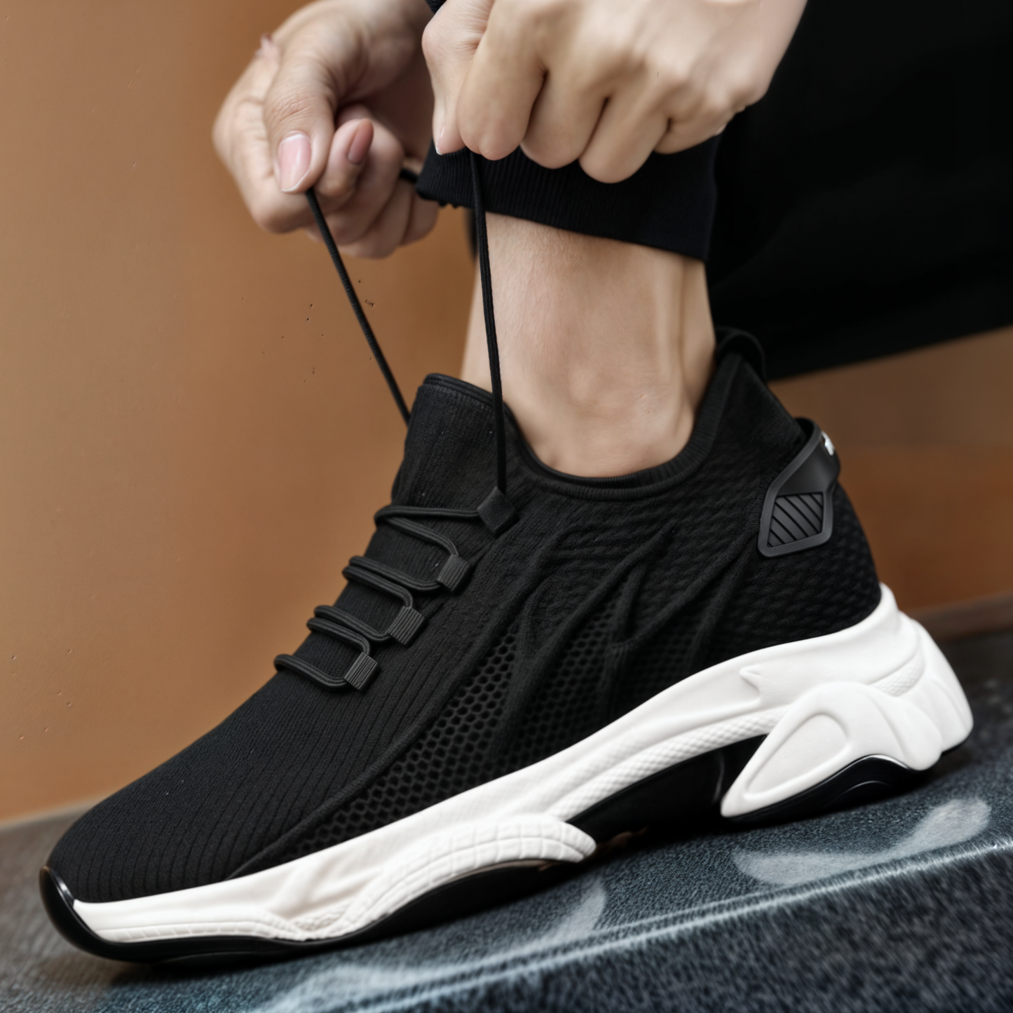 Stilværk™ | Unisex sneakers med forhøjet sål (6–10 cm)