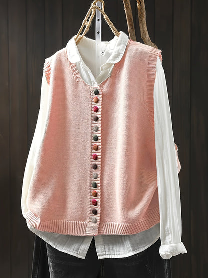Stilværk™ | Ærmeløs Strikket Vest