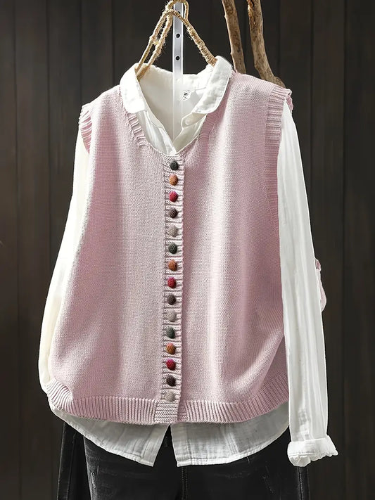 Stilværk™ | Ærmeløs Strikket Vest