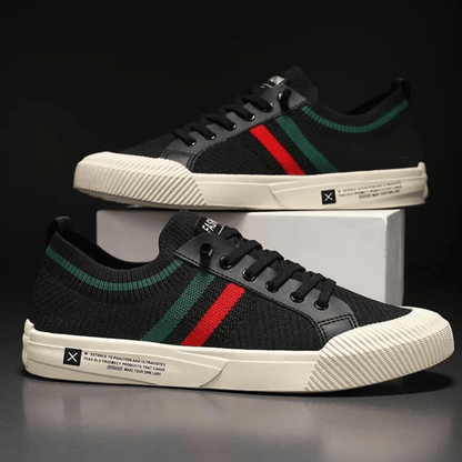 Stilværk™ | Stilfulde Stribede Sneakers