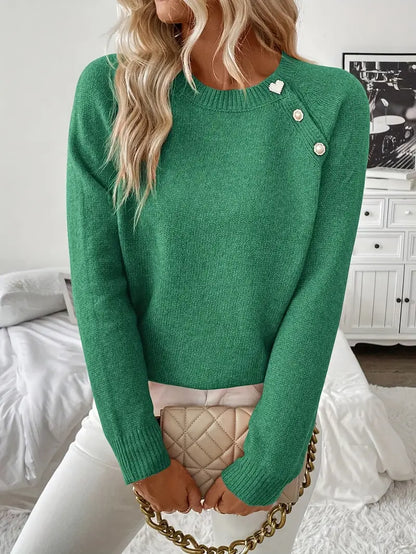 Stilværk™ | Sweater med perleknapper