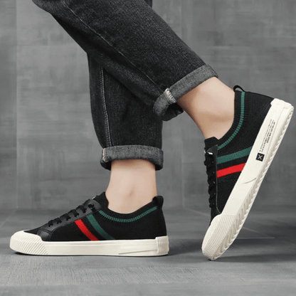 Stilværk™ | Stilfulde Stribede Sneakers
