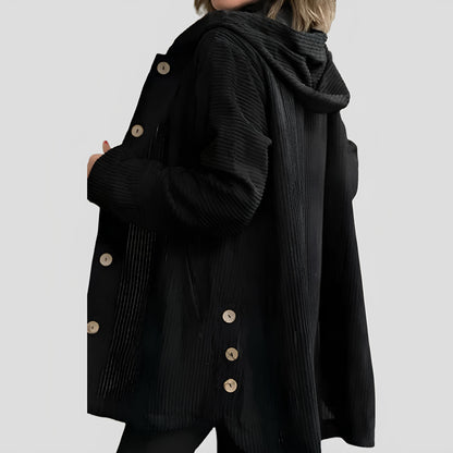 Stilværk™ |  afslappet fløjl hoodie til efteråret