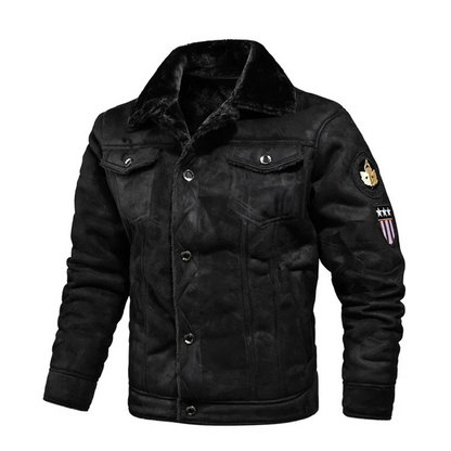 Stilværk™ | Herre Aviatorjakke med Shearling-for